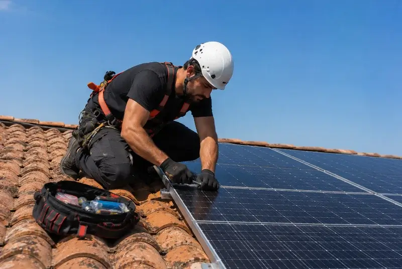 Maintenance et monitoring de panneaux solaires à Sorède