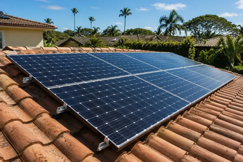 Installation de panneaux solaires à Sorède